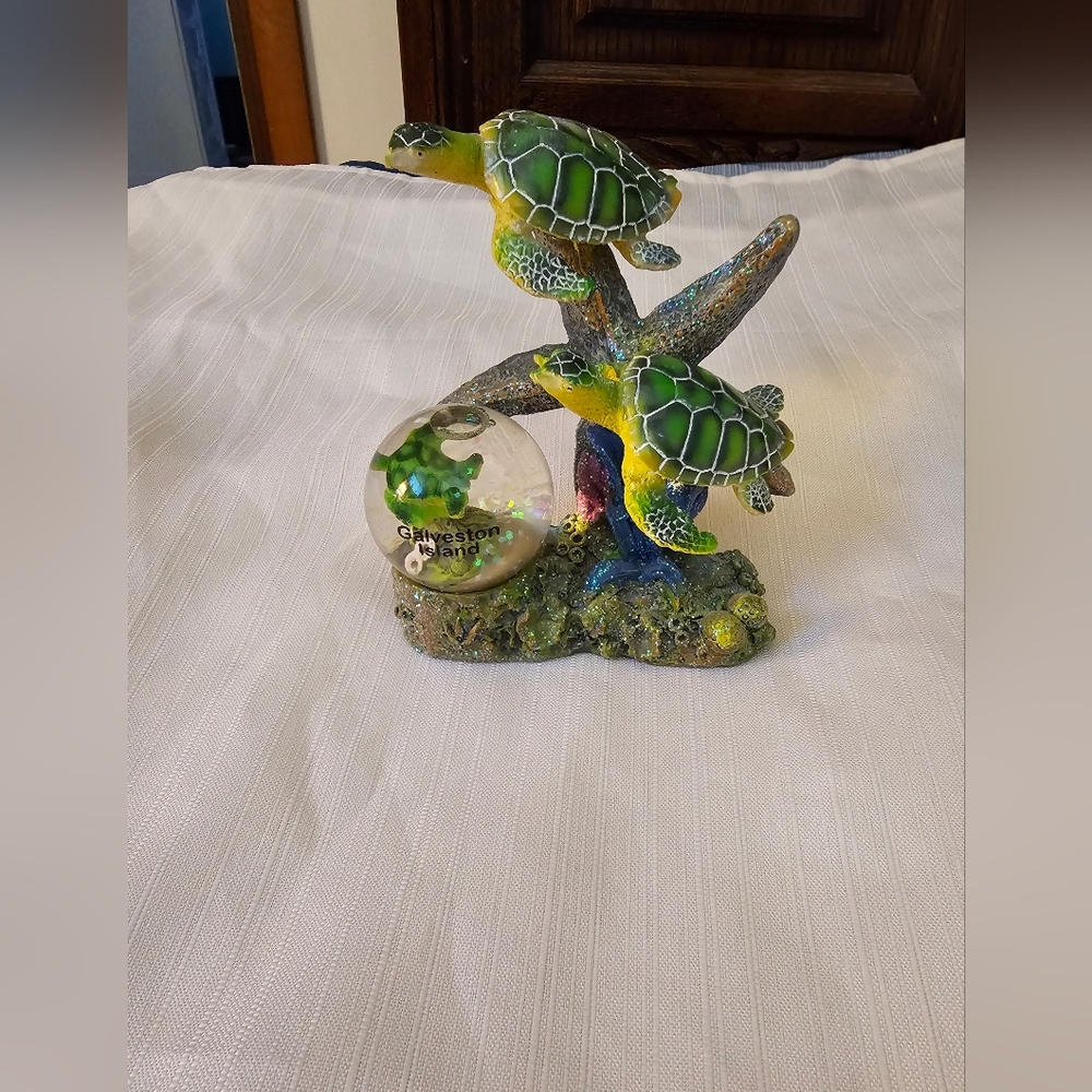 Galveston Island Green Sea Turtle Figurine